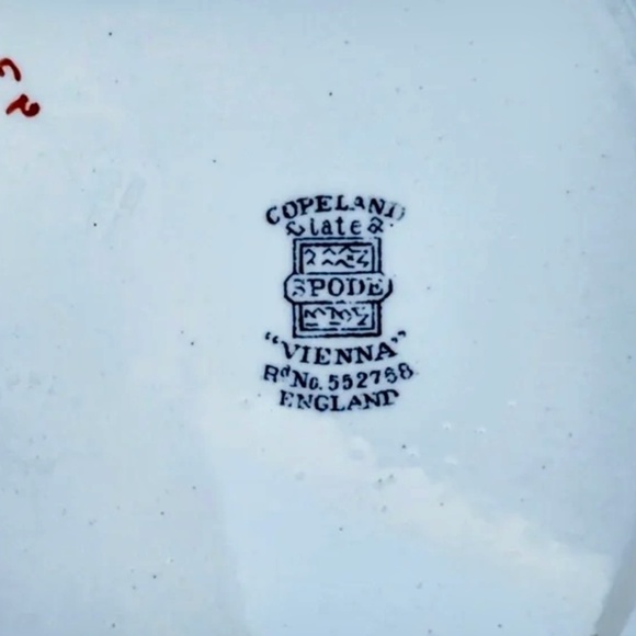 JA6-SIX PIECE SET RARE 1921 Antique Copeland Spode Vienna Bird Dinner Plates - Picture 4 of 11